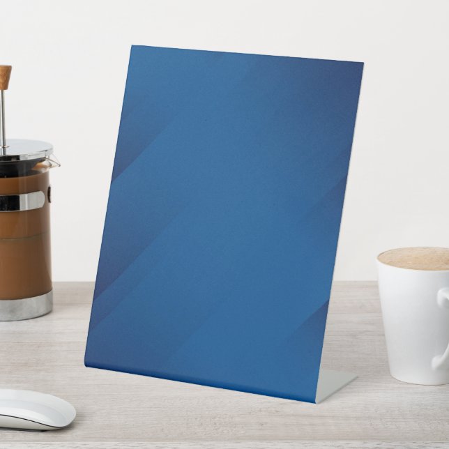BLANK CREATE YOUR OWN BLUE PEDESTAL SIGN (In SItu)