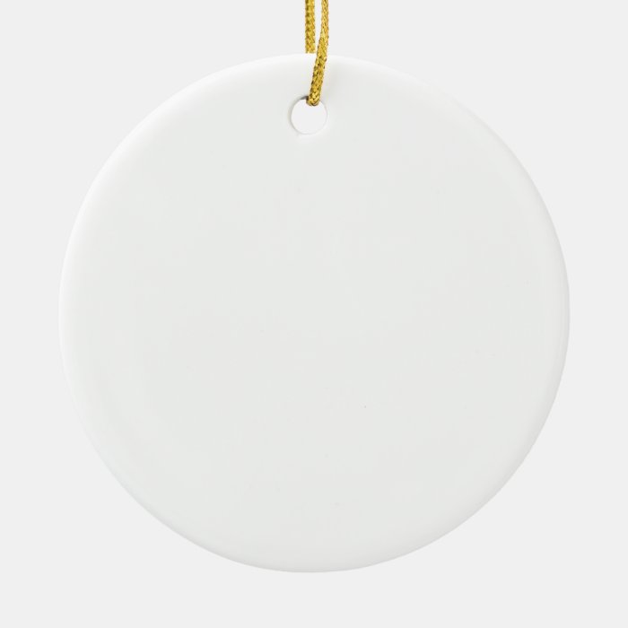 Blank "Create your Own" Ceramic Ornament Zazzle