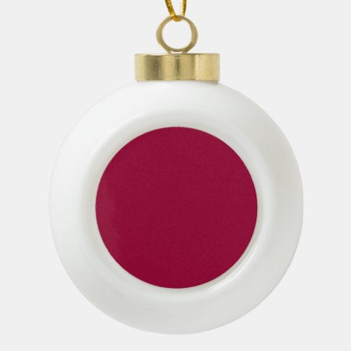 Blank Create Your Own _ Cherry Red Ceramic Ball Christmas Ornament