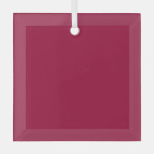 Blank Create Your Own - Cherry Red Glass Ornament