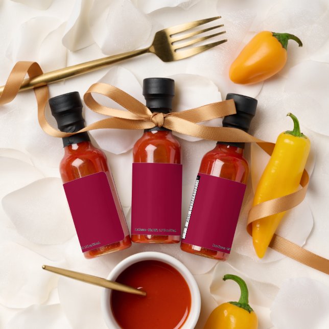 Blank Create Your Own - Cherry Red Hot Sauces (Wedding)