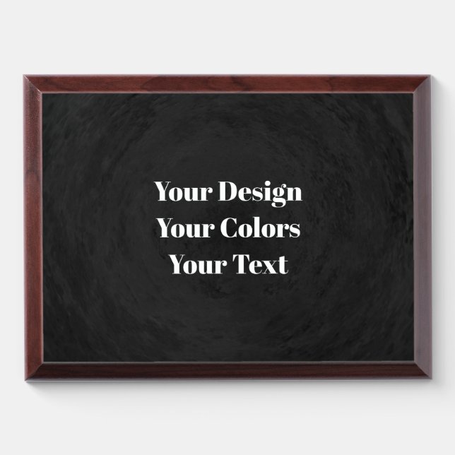 Blank - Create Your Own Custom Award Plaque (Horizontal)