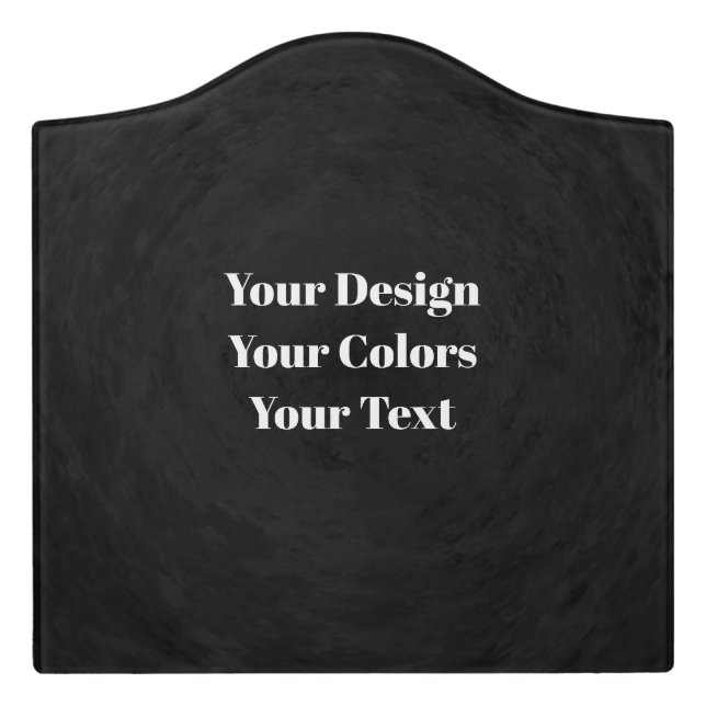 Blank - Create Your Own Custom Door Sign (Large Crest Front)