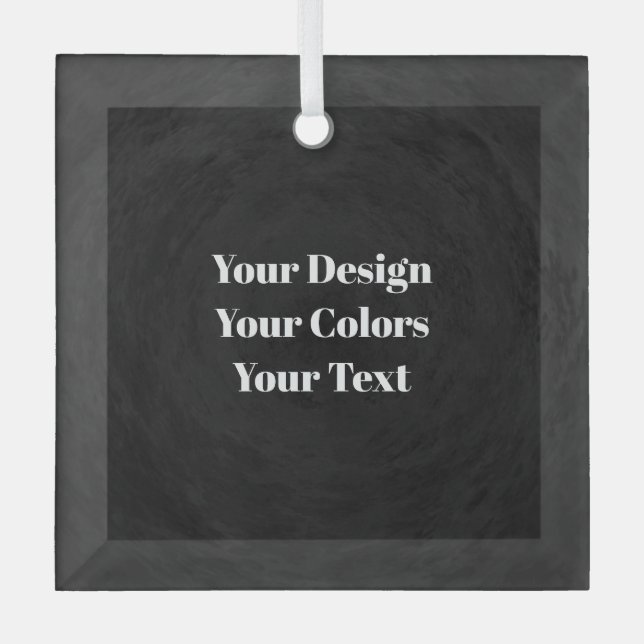 Blank - Create Your Own Custom Glass Ornament (Front)