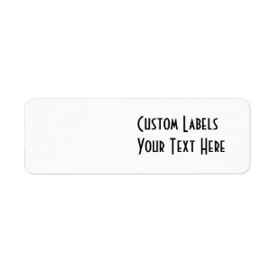BLANK - CREATE YOUR OWN CUSTOM LABEL