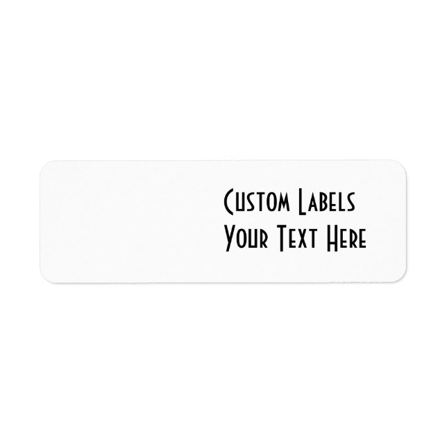 BLANK - CREATE YOUR OWN CUSTOM LABEL (Front)