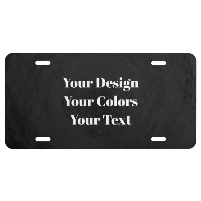 Blank - Create Your Own Custom License Plate (Front)