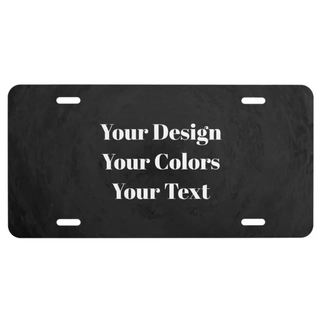 Blank Create Your Own Custom License Plate Zazzle