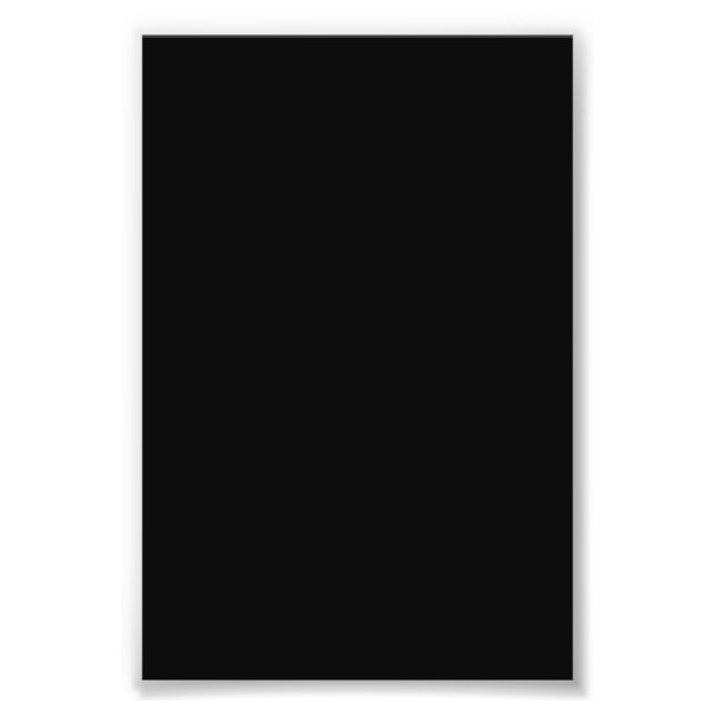 Blank Create Your Own Custom Photo Print (Front)