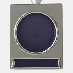 Blank - Create Your Own Custom Silver Plated Banner Ornament