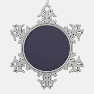 Blank - Create Your Own Custom Snowflake Pewter Christmas Ornament