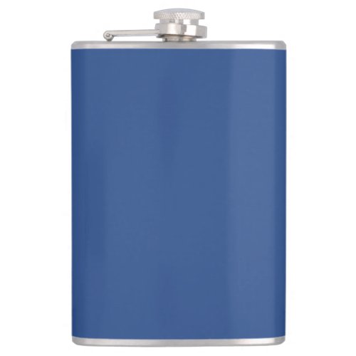 Blank Create Your Own _ Deep Blue Flask
