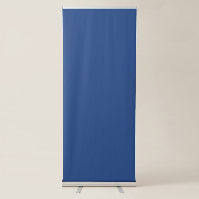 Blank Create Your Own - Deep Blue Retractable Banner (Front)