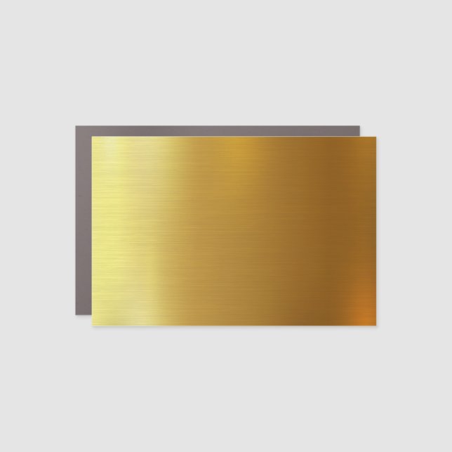 BLANK CREATE YOUR OWN GOLD CAR MAGNET (Front)