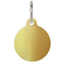 BLANK CREATE YOUR OWN GOLD PET ID TAG