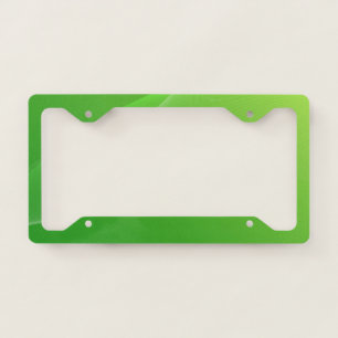 BLANK CREATE YOUR OWN GREEN LICENSE PLATE FRAME