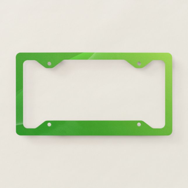 BLANK CREATE YOUR OWN GREEN LICENSE PLATE FRAME (Front)