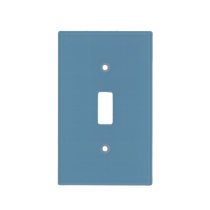 Blank Create Your Own - Grey Blue Light Switch Cover