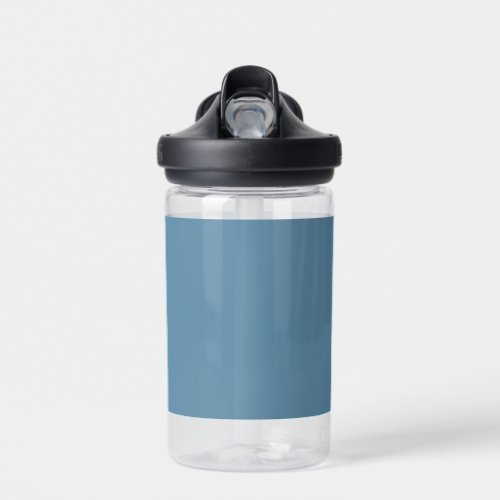 Blank Create Your Own _ Grey Blue Water Bottle