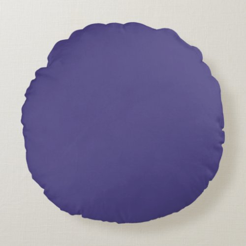 Blank Create Your Own _ Midnight Purple Round Pillow