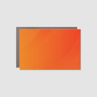 BLANK CREATE YOUR OWN ORANGE CAR MAGNET