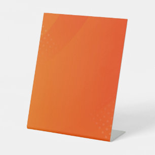 BLANK CREATE YOUR OWN ORANGE PEDESTAL SIGN