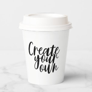 Blank Create Your Own Paper Cups