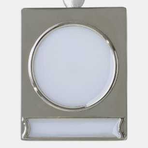 Blank Create Your Own Paper Silver Plated Banner Ornament