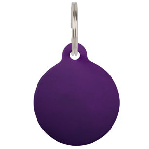 BLANK CREATE YOUR OWN PURPLE PET ID TAG