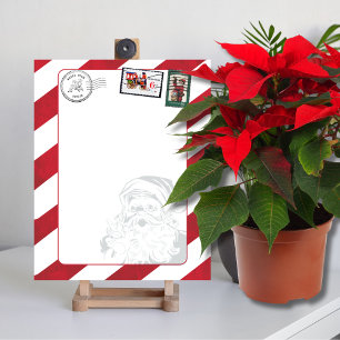 Blank Create Your Own Santa's North pole Postmark Poster
