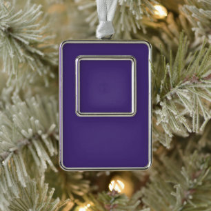 Blank Create Your Own - Violet Christmas Ornament