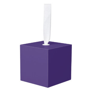 Blank Create Your Own - Violet Cube Ornament