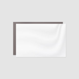 BLANK CREATE YOUR OWN WHITE SATIN CAR MAGNET
