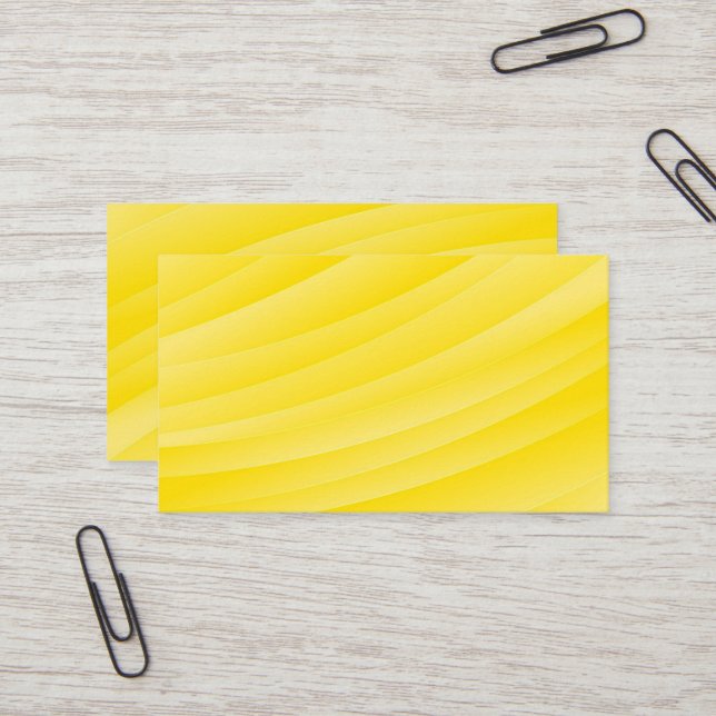 BLANK CREATE YOUR OWN YELLOW BUSINESS CARD (Front/Back In Situ)