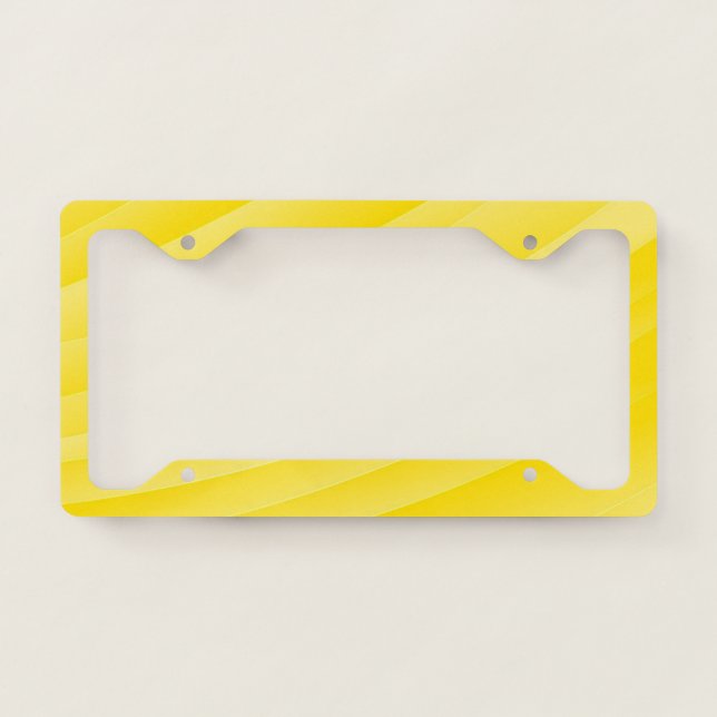 BLANK CREATE YOUR OWN YELLOW LICENSE PLATE FRAME (Front)