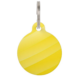 BLANK CREATE YOUR OWN YELLOW PET ID TAG