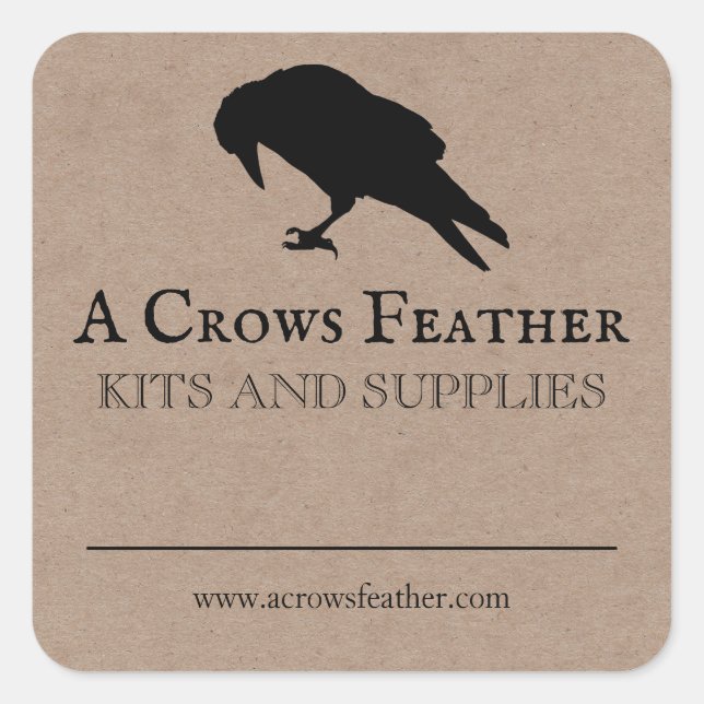 Blank Crow Spell Herb Crystal Product Labels (Front)
