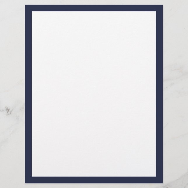 Blank Custom Color Letterhead (Front)