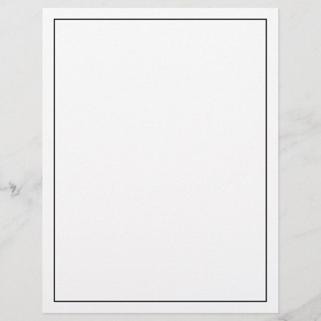 Blank Custom Color Letterhead (Front)