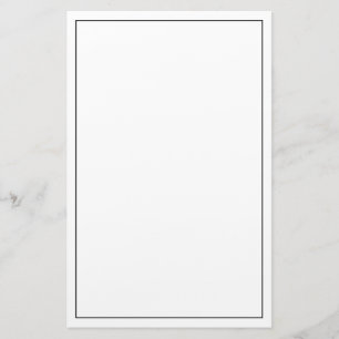 Blank Custom Color Stationery