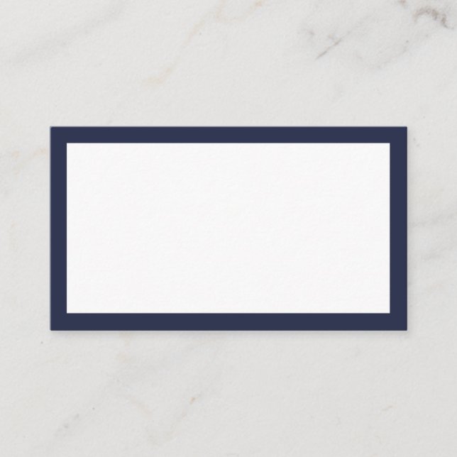 Blank Custom Color Wedding Place Card (Front)