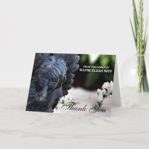 Blank Custom Sympathy Thank You Angel