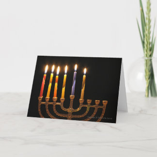 Blank Customizable Chanukah Greeting Card 3