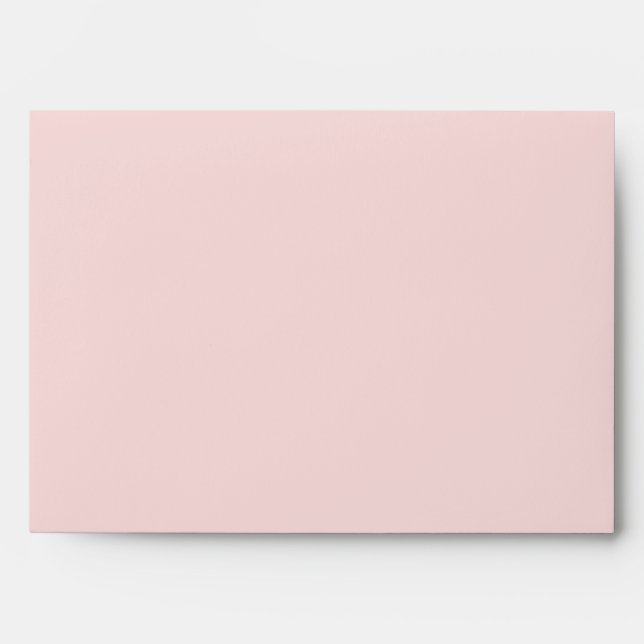 Blank Customizable Pink Envelope with Flourish (Front)