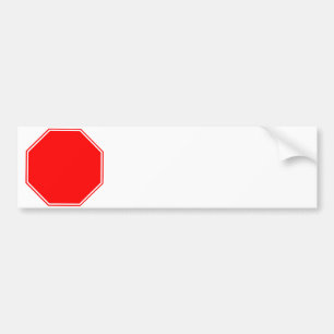 "Blank/Customizable Stop Sign Bumper Sticker" Sticker