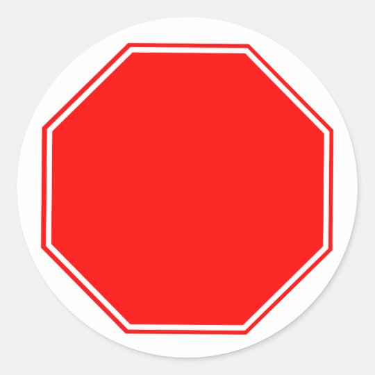 blankcustomizable stop sign sticker zazzlecom