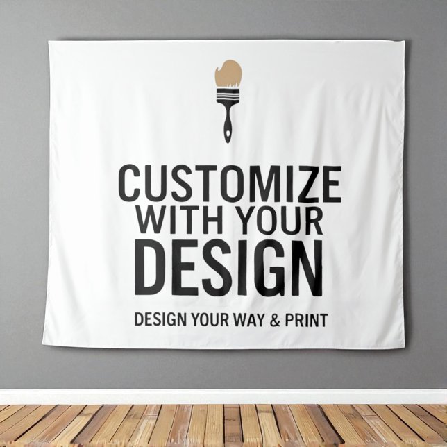 Blank Customized 80x68" Company Personalized  Tapestry (Creator Uploaded)