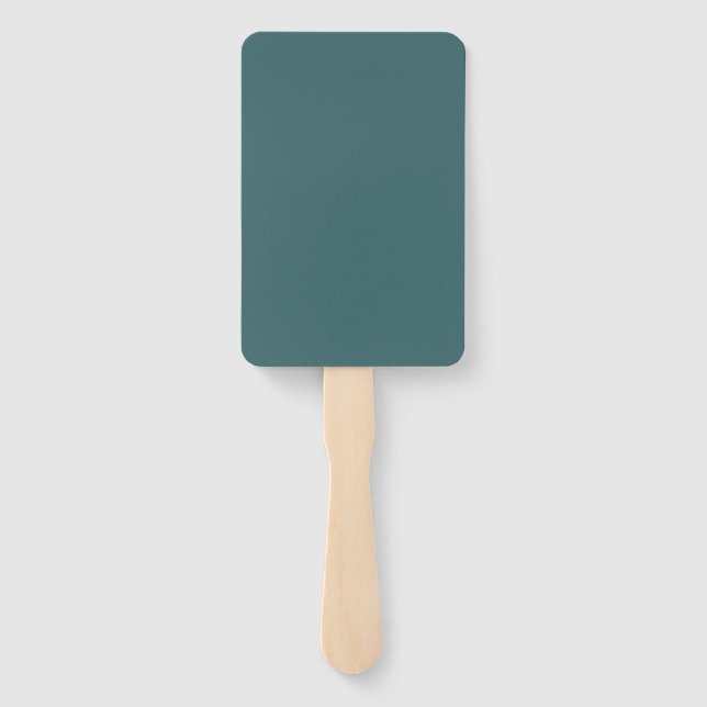 Blank Cyan Hand Fan (Back)