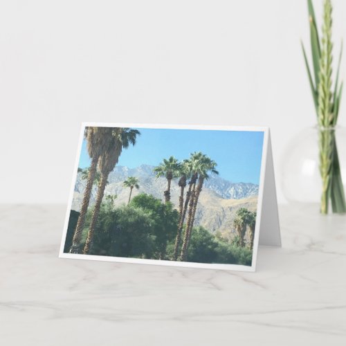 Blank _ Desert Scene _ Palm Springs CA _ Downtown Card