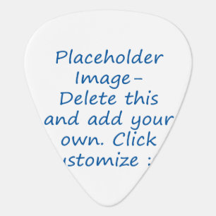 Blank design with placeholder image for DIY Guitar Pick